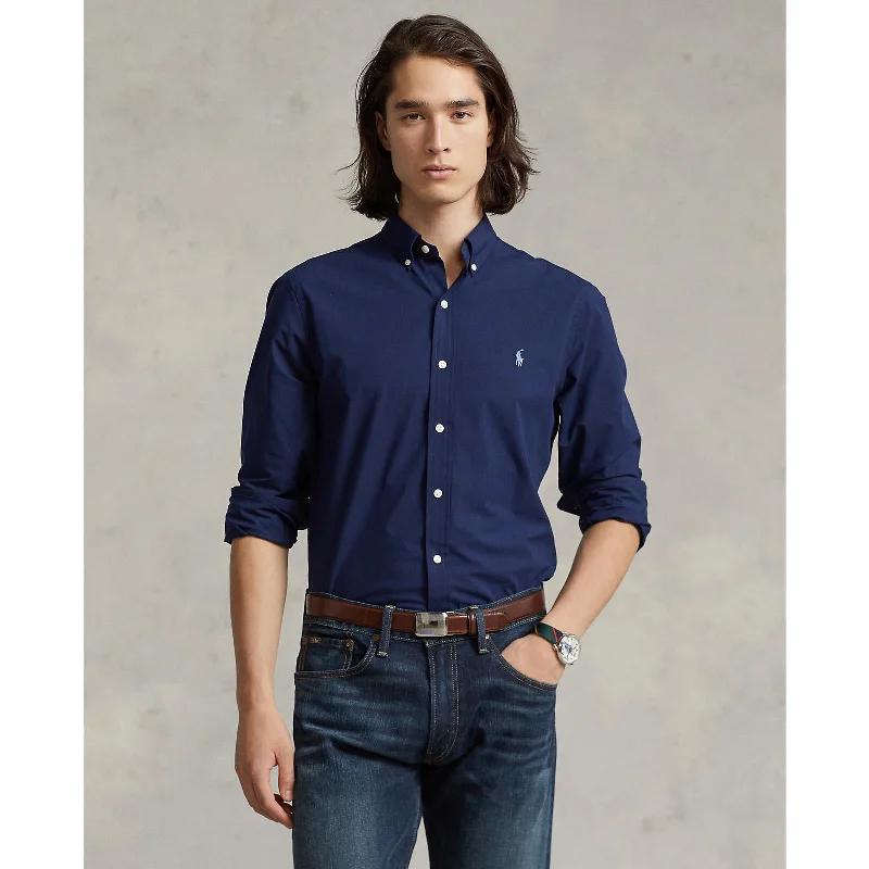 Polo Ralph Lauren - Poplin Stretch Shirt - Navy Sophisticated Men's French