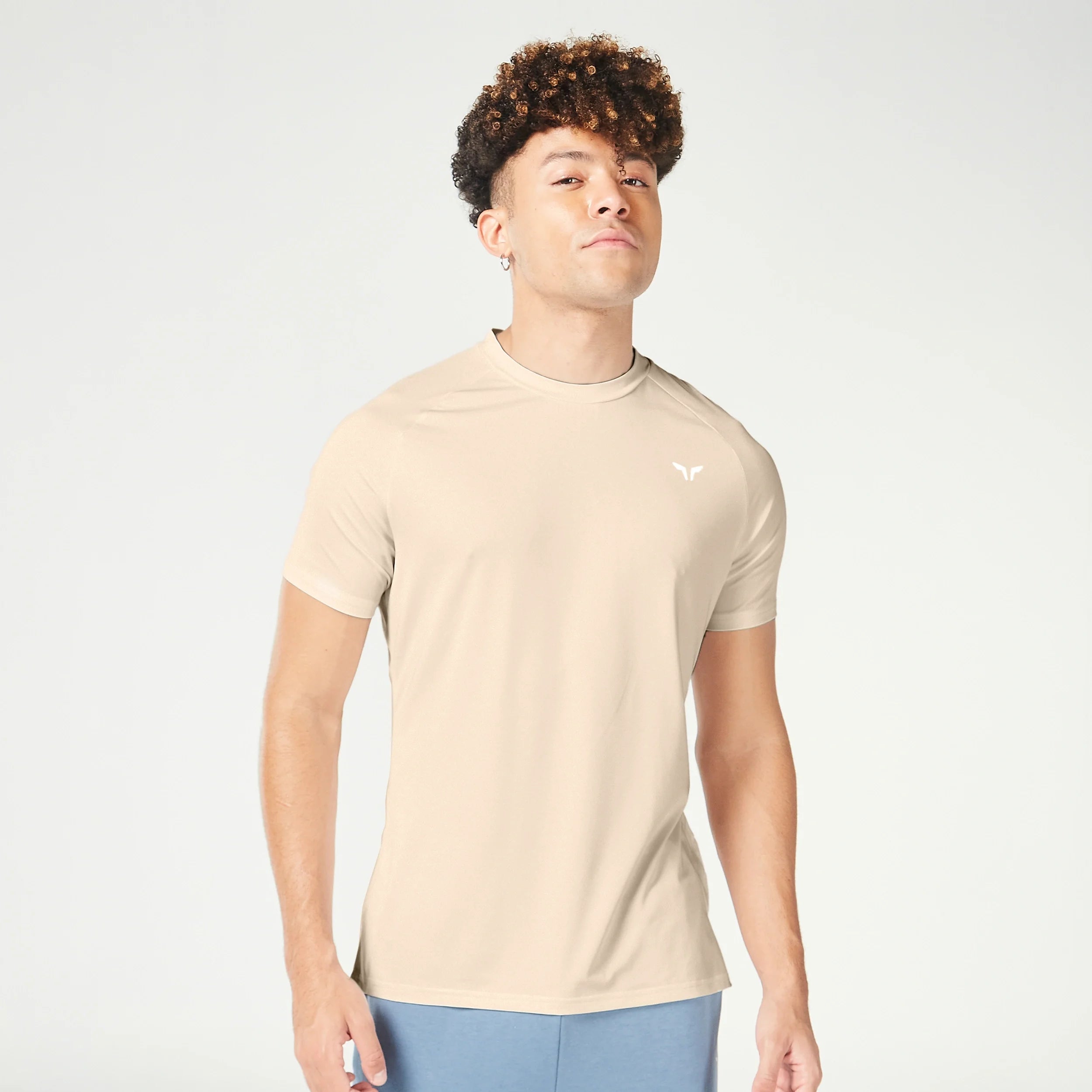 Essential Ultralight Gym Tee - Cobblestone Confident Men's Power