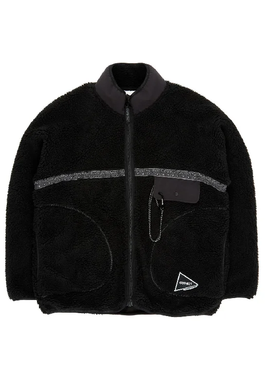 Gramicci x And Wander JQ Tape Fleece Jacket - BLACK Artistic Men's Avant