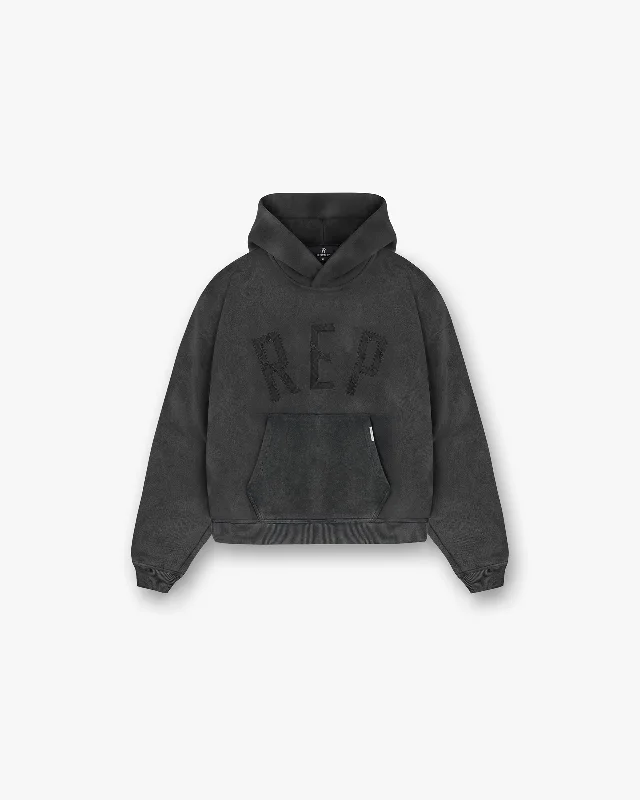 Rep Applique Hoodie - Vintage Black Laid