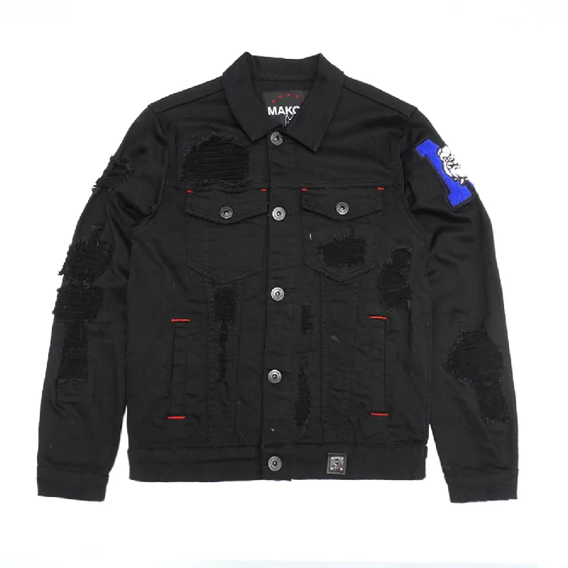 M1090 Leaders Denim Jacket - Black Rugged Men's Outdoor 