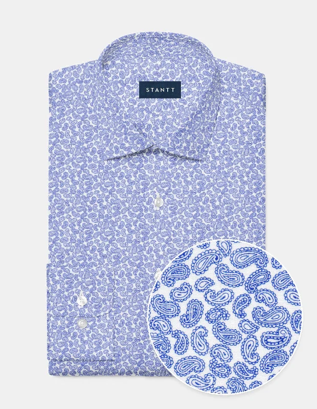 Blue Paisley Print Tough Men's Military