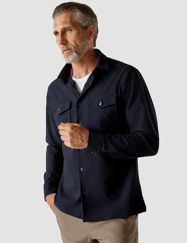 Overshirt Midnight Blue Cozy Men's Winter