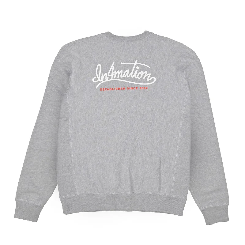 CURSIVE SCRIPT CREWNECK SWEATER Modern Men's Geometric