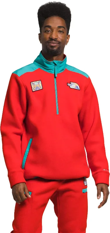 The North Face Alpine Polartec 200 .25 Zip jacket Men's Red Fleece Pullover SGN673 Masculine Men's Thick