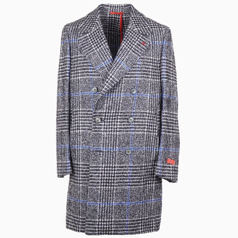 Isaia 'Marshall' Soft Cashmere Overcoat Unique Men's Patch