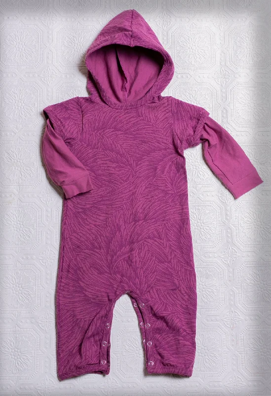 Organic Hooded Romper Onesie - Fuschia Sharp Men's Italian