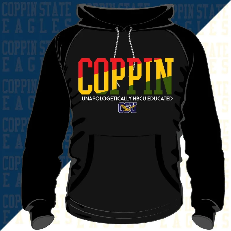 Coppin St. | 1892 Selassie RASTA Black Unisex Hoodies Hip Men's Retro