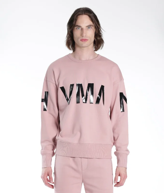 Crew Sweatshirt In Dusty Pink Refined Men's Hand