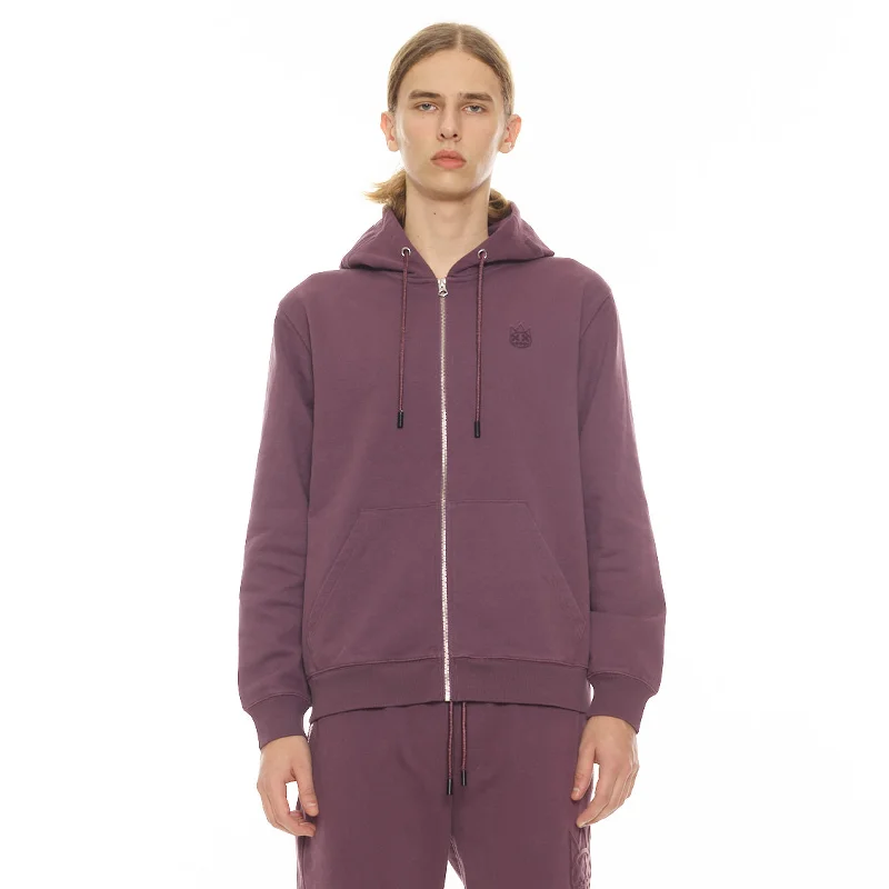 ZIP HOODY IN GRAPE COMPOTE Hip Men's Retro