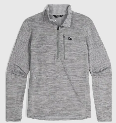 Men's Vigor Grid Fleece Half Zip | Outdoor Research Modern Men's Geometric