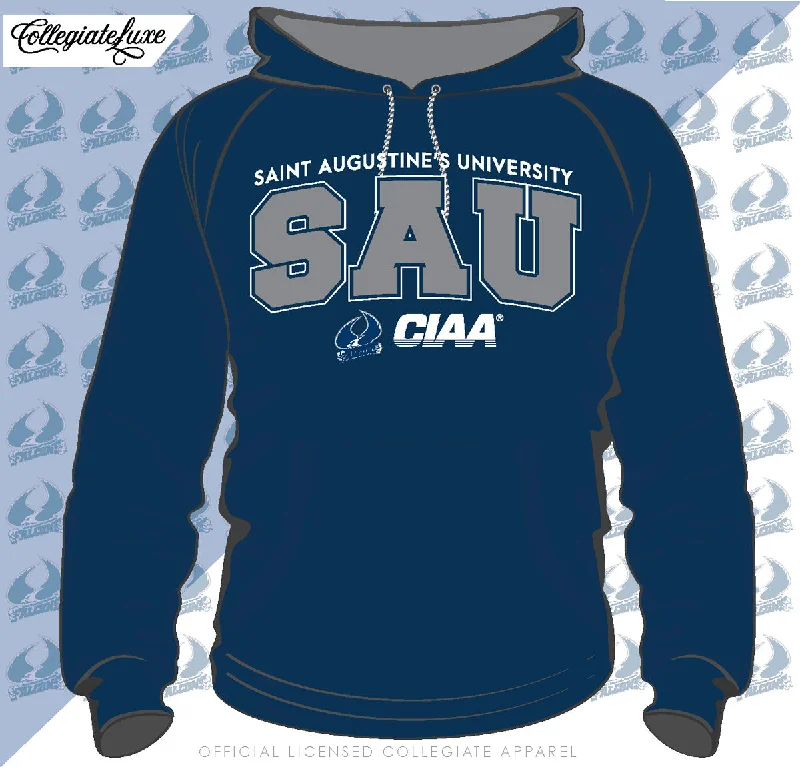 SAU | Univ. ARCH Navy Unisex Hoodies (DK) Cozy Men's Winter