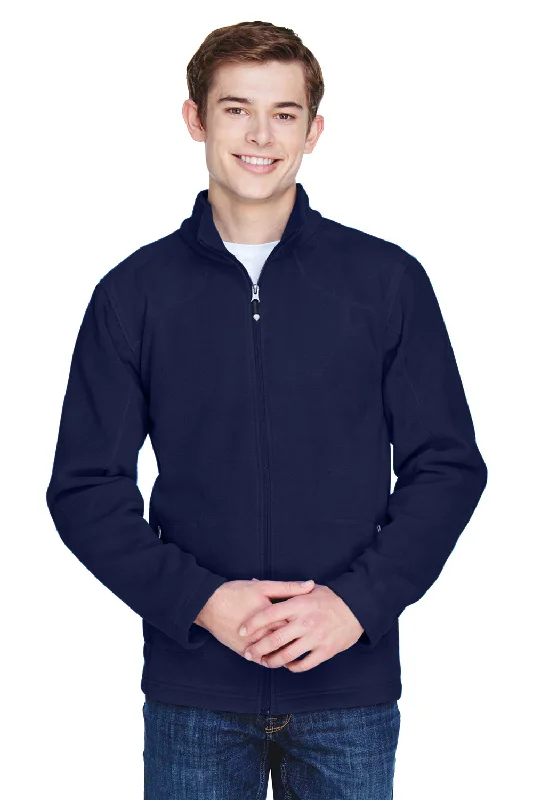 North End Mens Voyage Pill Resistant Fleece Full Zip Jacket - Classic Navy Blue - Closeout Bohemian Men's Free