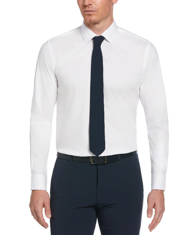 Slim Fit Solid Dress Shirt Trendy Men's Scandinavian