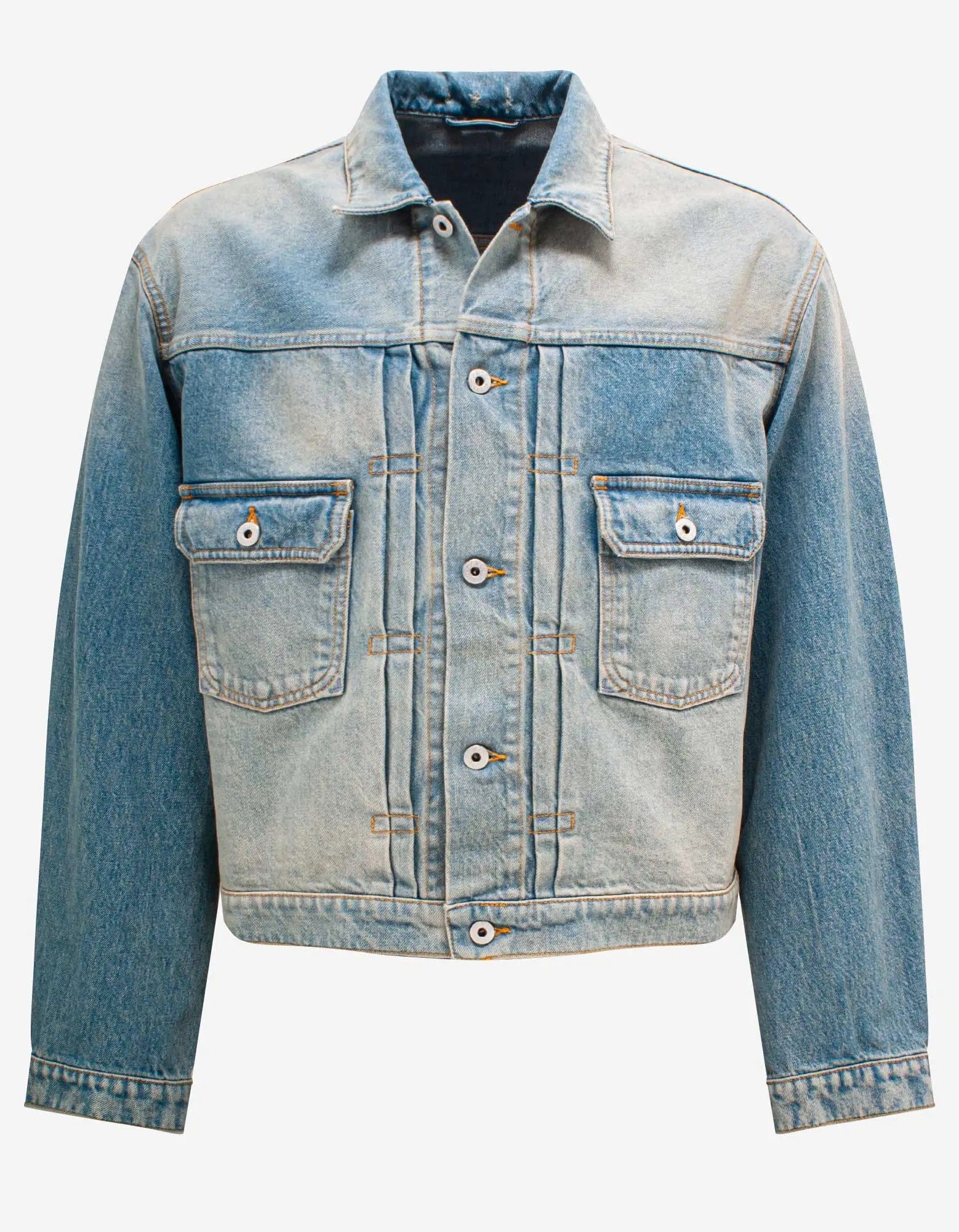 Kenzo Blue Stonewash Denim Jacket British Gentleman Style