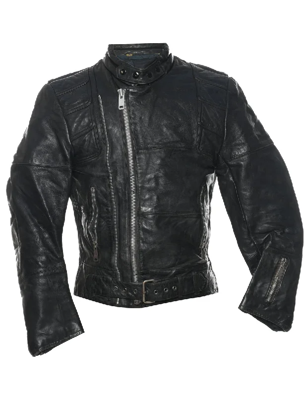 Biker Style Leather Jacket - S Bold Men's Statement