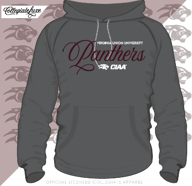 VUU | PANTHERS LOGO Gray Unisex Hoodie (z) (DK) Masculine Men's Thick