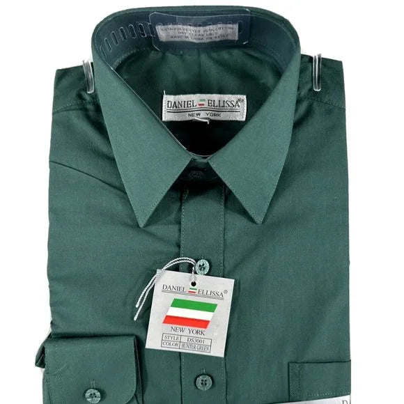 Daniel Ellissa DS3001 Dress Shirt Hunter Green Masculine Men's 