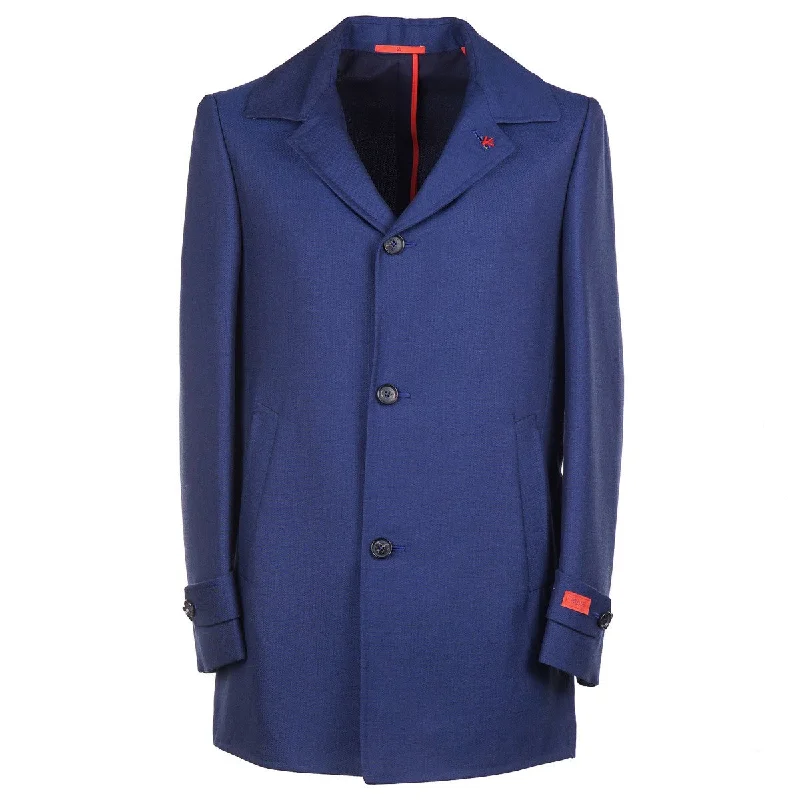 Isaia Wool-Cashmere Walking Coat Luxurious Men's High