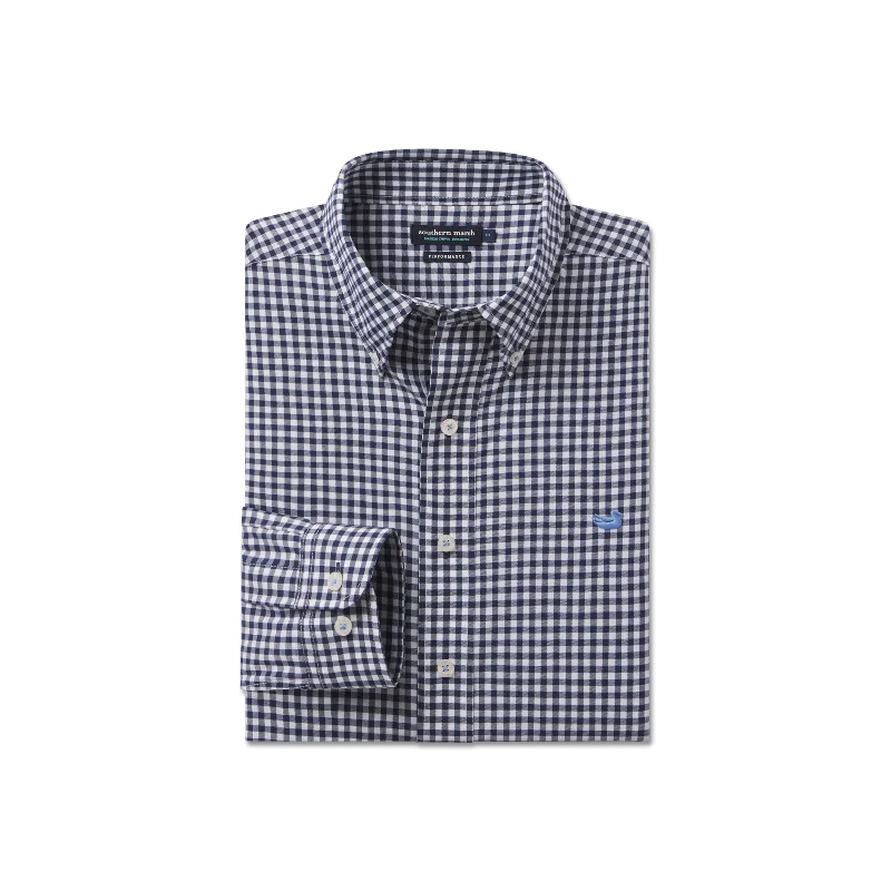 Brentwood Gingham Performance Dress Shirt Youthful Men's Anime