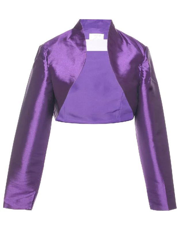 Purple Evening Jacket - M Stylish Men's Tropical 