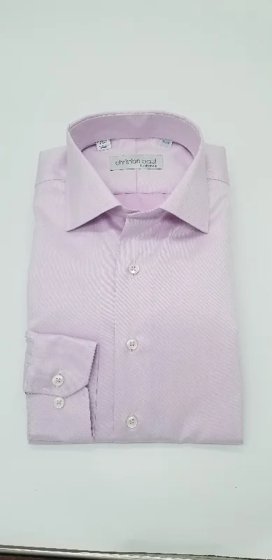 Contemporary Fit Twill Dress Shirt T156 Pink Athletic Men's Compression