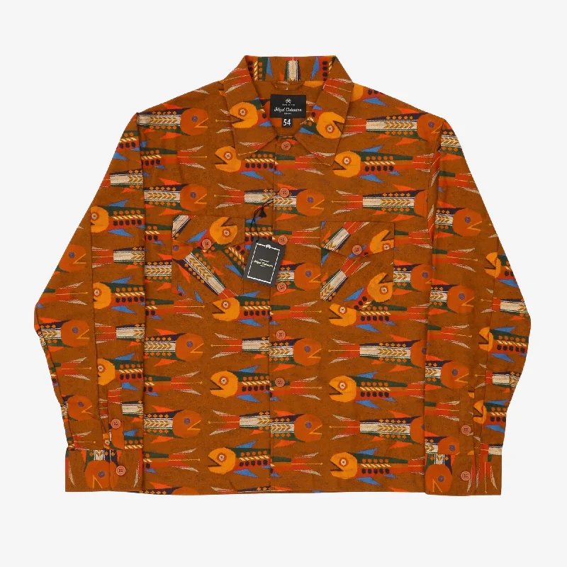 Multi Fish Print Overshirt Bold Men's Statement