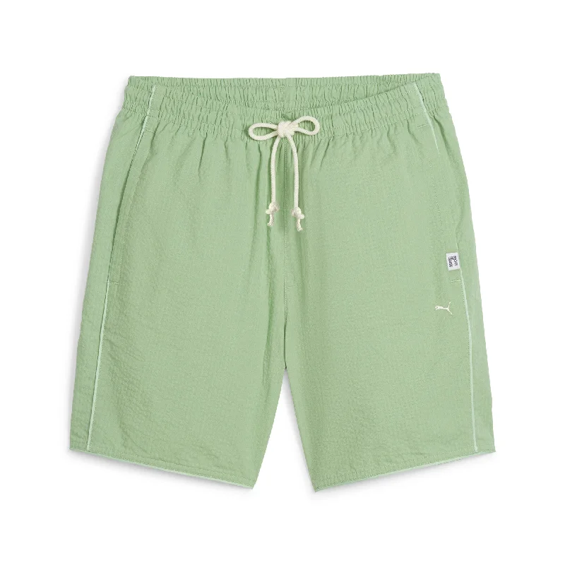 PUMA Men's MMQ Seersucker Shorts Minimalist Men's Casual 