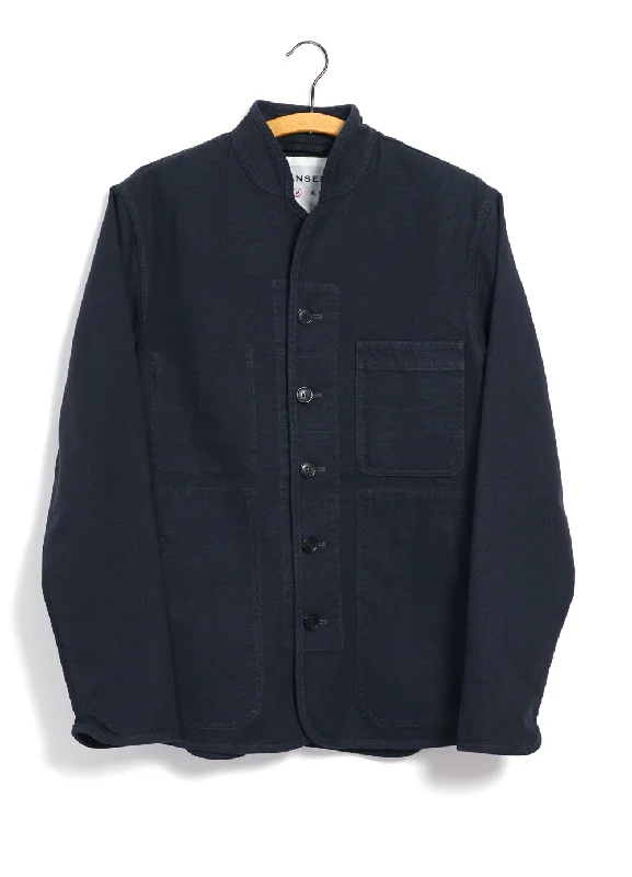 ERLING | Refined Work Jacket | Blue Canvas Cozy Men's Sherpa