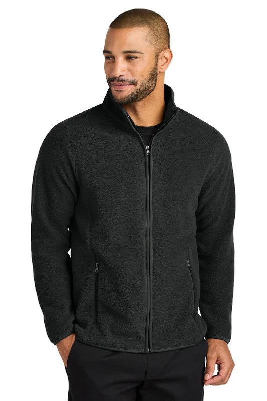 Port Authority Mens C-FREE Raglan Pill Resistant Fleece Full Zip Jacket - Deep Black - New Street