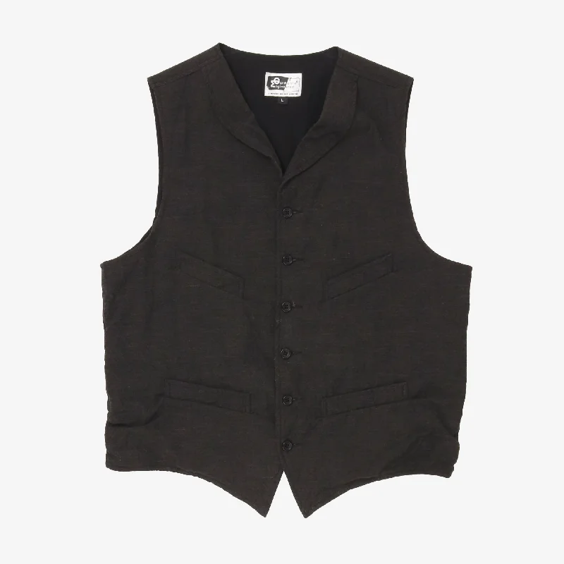 Wool Blend Waistcoat Refined Men's Hand