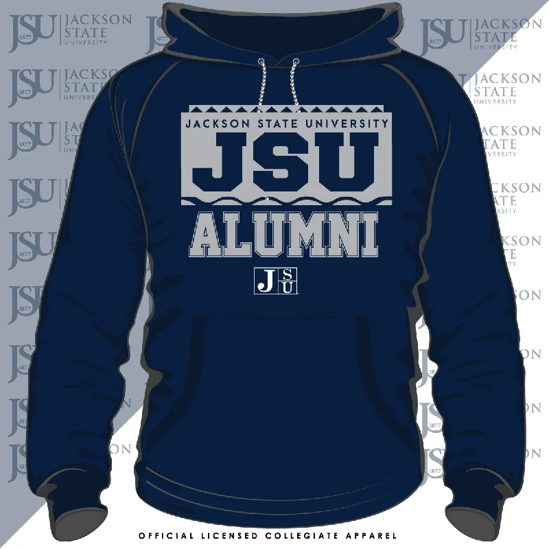 Jackson St. | 90s ALUMNI Navy Unisex Hoodie -Z- Masculine Men's Thick