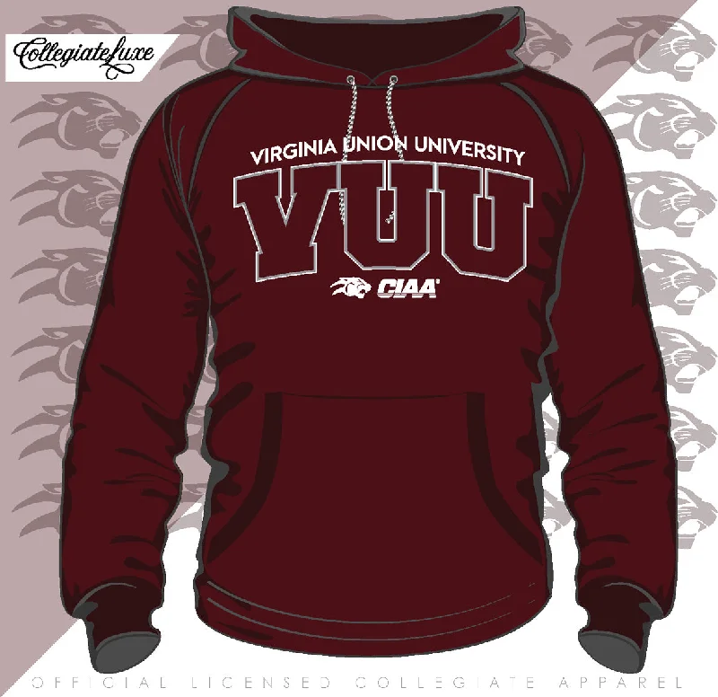 VUU | Univ. ARCH Maroon Unisex Hoodie (z) (DK) Laid