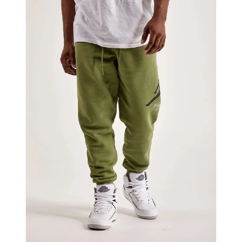 Nike Jordan Baseline Fleece Pants Olive Green  FD7345-340 Men's British Gentleman Style