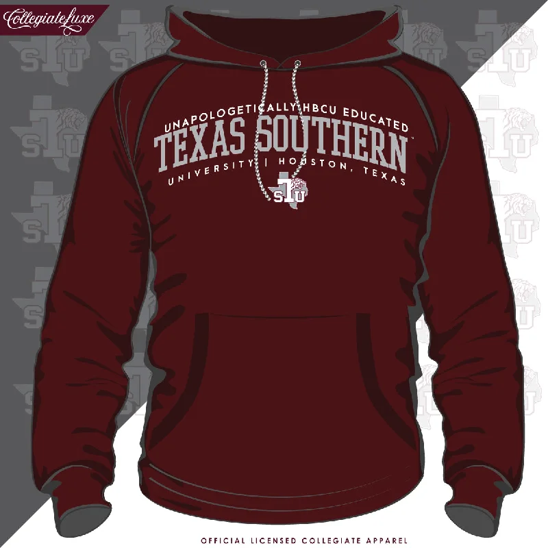 Texas Southern | Educated Maroon Unisex Hoodie (**) Casual Men's Loose