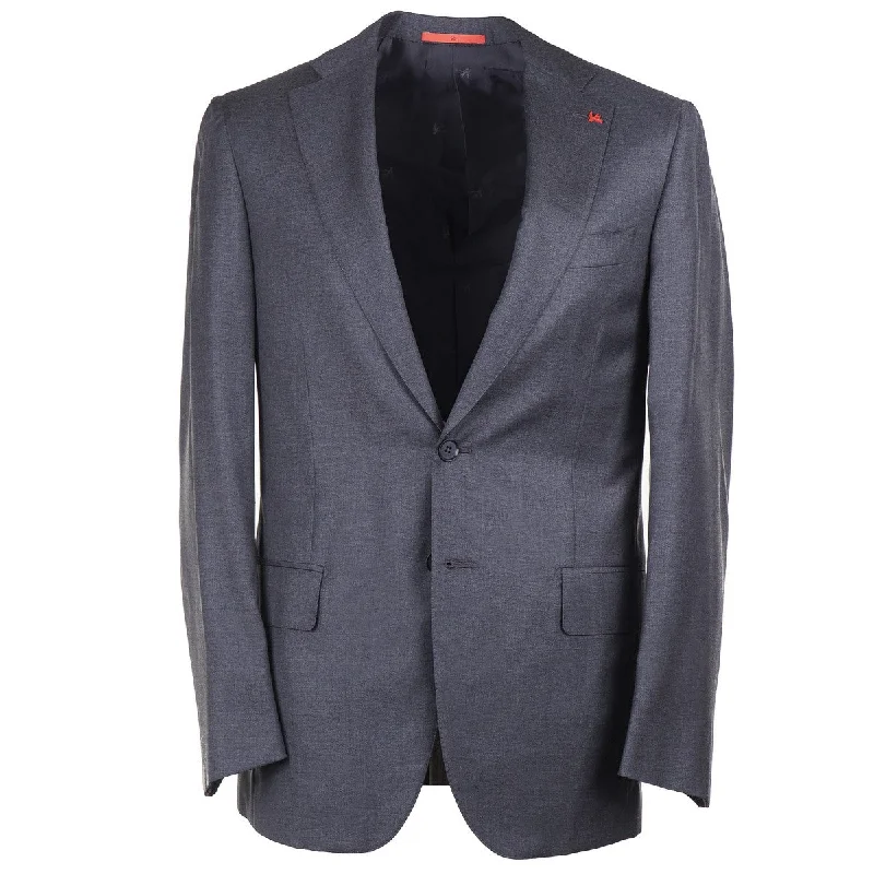 Isaia Slim-Fit 'Sanita' Wool Suit Preppy Men's College