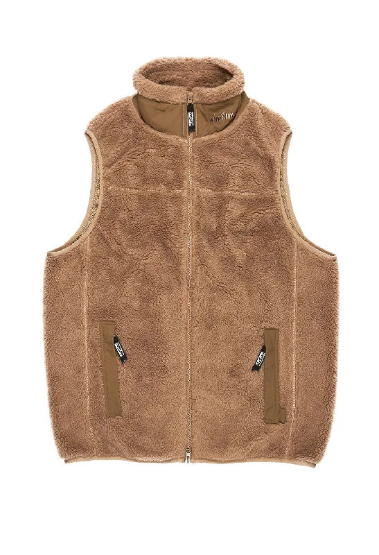 Wild Things Men's Boa Vest - Taupe Trendy Men's Oversized