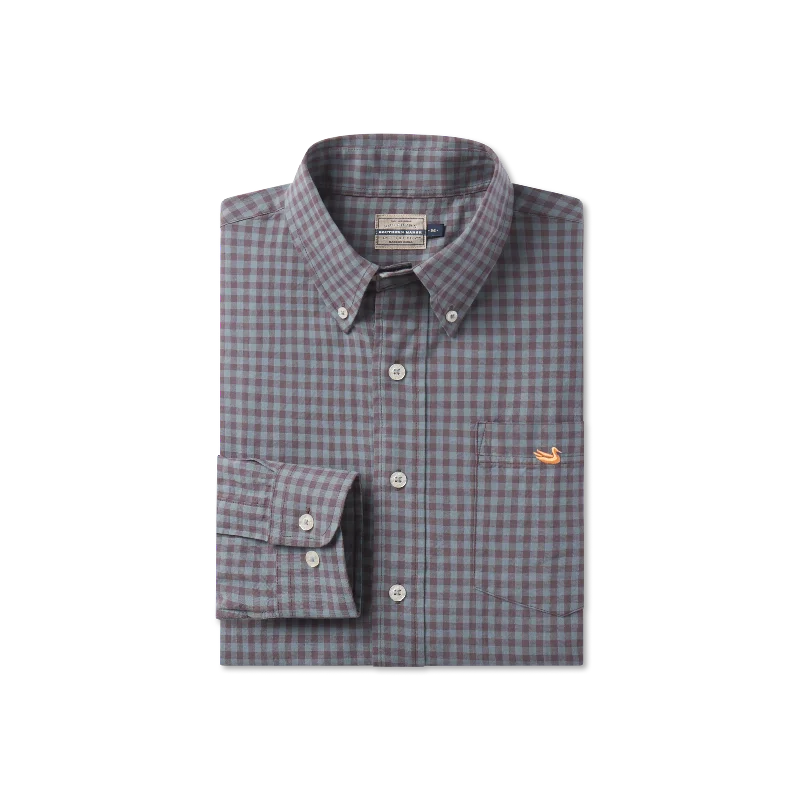 Sumner Relaxed Washed Gingham Dress Shirt Relaxed Men's Beach