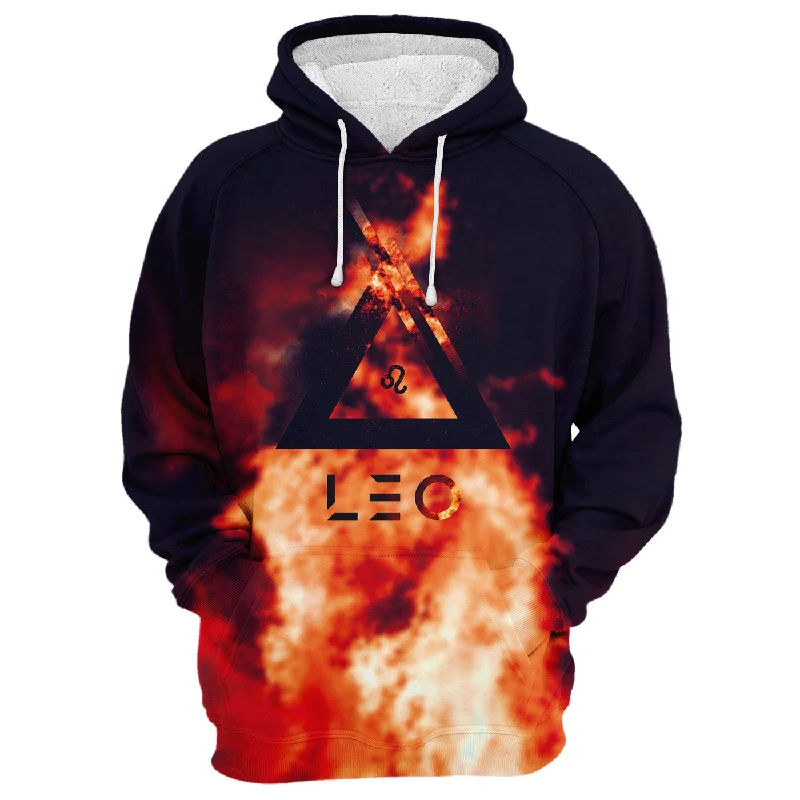 Fiery Leo Hoodie Sophisticated Men's French