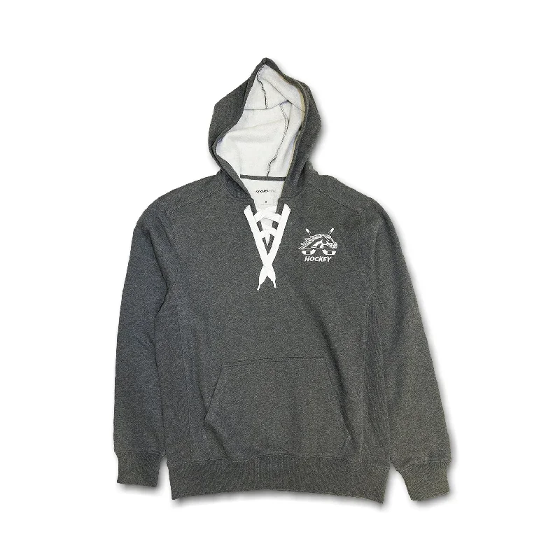 Broncos Hockey Lace-Up Hoodie British Gentleman Style