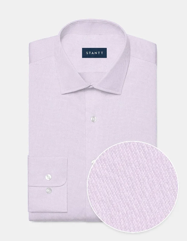 Wrinkle-Resistant Dobby - Pink Modern Men's Geometric