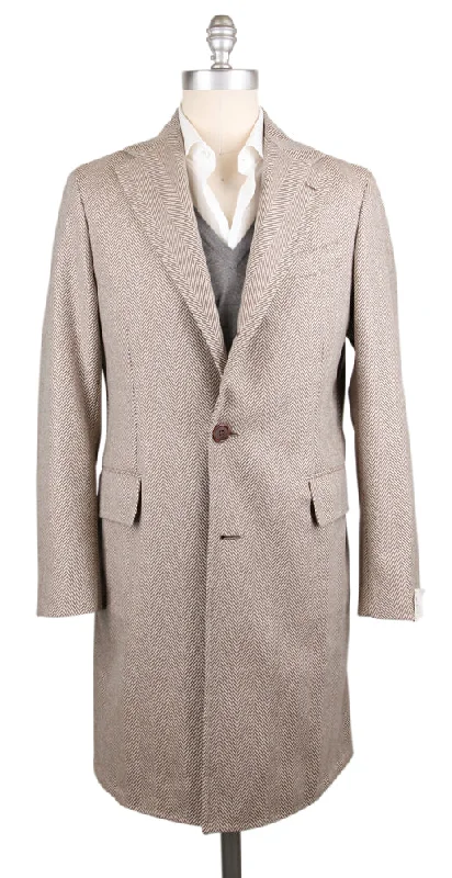 Luigi Borrelli Brown Coat Gym