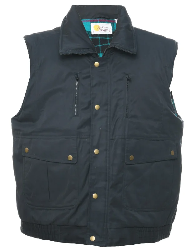 Black Puffer Vest - L Dynamic Men's High