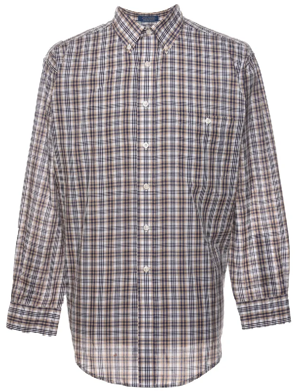 Long Sleeved Checked Shirt - L Tough Men's Tactical