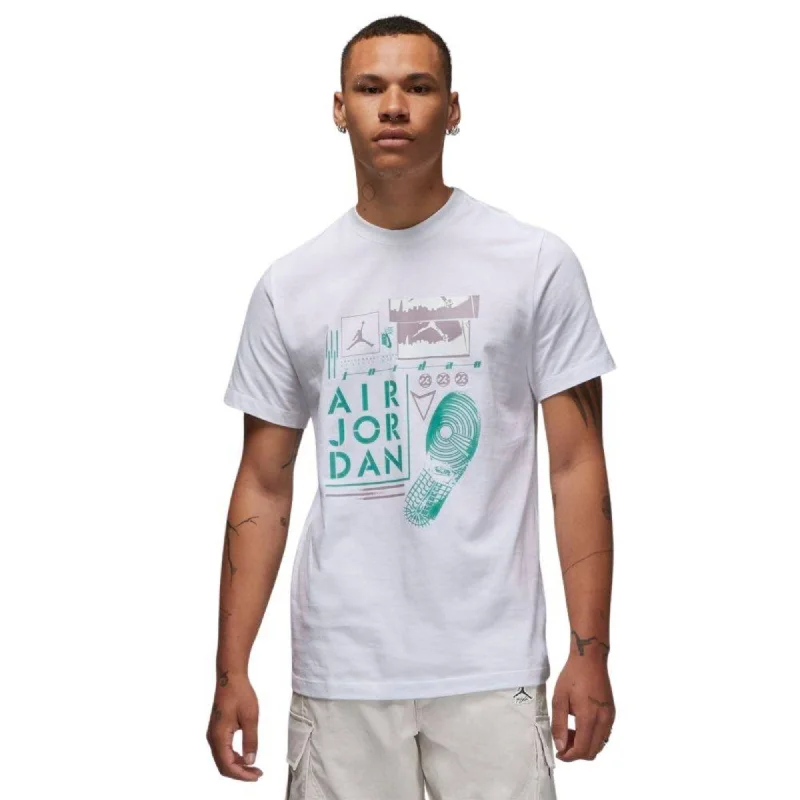 Nike Jordan Brand Graphic SS Tee White/Multi Color  DM1424-100 Men's Tough Men's Tactical