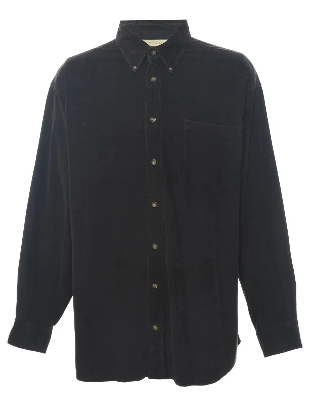 Dark Brown Corduroy Shirt - XL Street