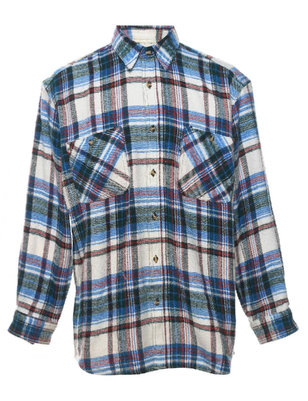 1990s Checked Plaid Shirt - L Laid