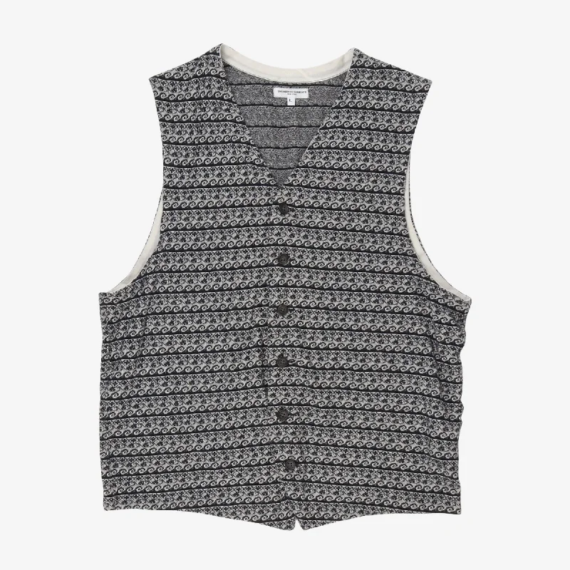 Pattern Vest Monochromatic Office Style