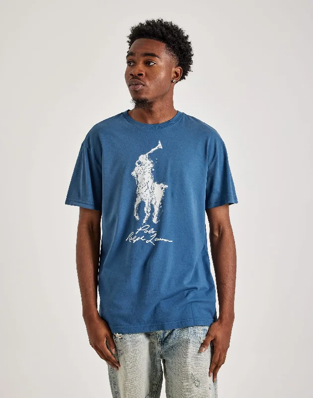 Polo Ralph Lauren Classic Fit Big Pony Tee Trendy Men's Oversized