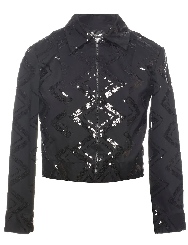 Sequined Evening Jacket - L Traditional Men's Country